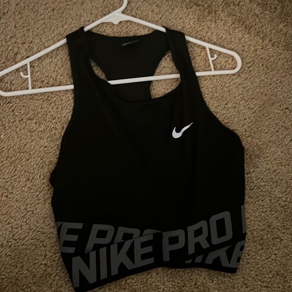 Black Nike crop top